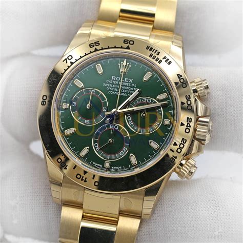 green and gold rolex daytona|18k gold rolex daytona cosmograph.